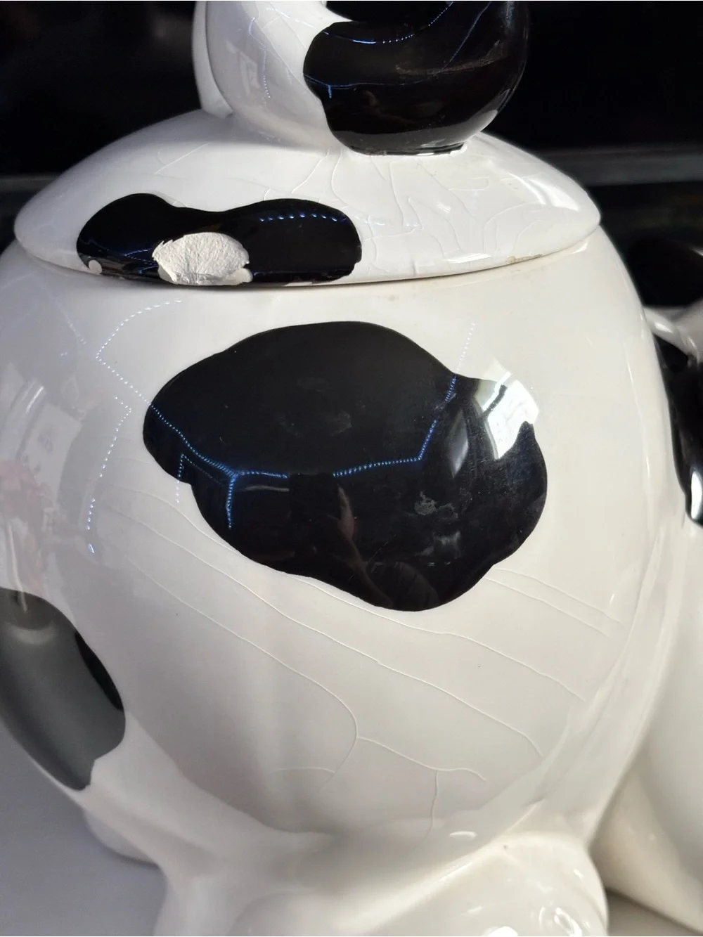Adorable Dog-Shaped Ceramic Cookie Jar